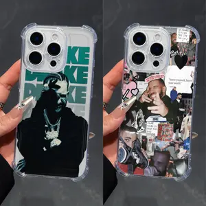 Unique Artistic Design Phone Case For Fans D-Drake Fashion Phone Case Clear for IPhone 17 16 15 14 13 12 11 Pro Max Plus Air Soft Shockproof Cover Protective Drop-proof Retro Stylish Holiday Gift
