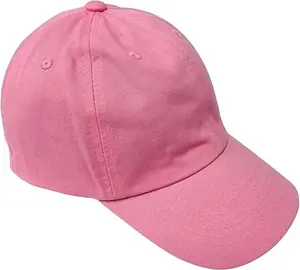 Plain Men's and Women's Baseball Cap Strapback in Polyester Material