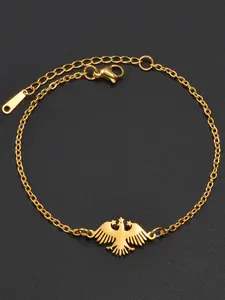 1pc Syria Eagle Flag Bracelets For Women Girls Ethnic Syrian Jewelry Stainless Steel Hand-Chain Exquisite Bracelet Fashionable Bracelet