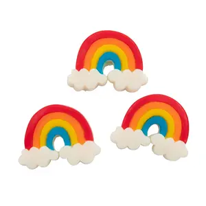 1 lb. Rainbow-Shaped Mixed Fruit Multicolor Gummy Candies - 38 Pc.