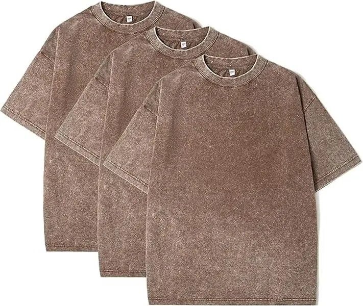 3 Pack Oversized T Shirts for Men Stone Washed Vintage Graphic Tees Heavyweight Cotton Shirts Loose Fit Casual Tshirts classic streetwear clothing Crewneck Menswear vintage t shirts t shirt for men men's summer t shirts