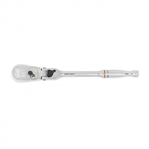 Gearwrench 0.25 in. Drive 90 Tooth Full Polish Locking Flex Head Teardrop Ratchet