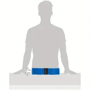 Large Golf Smooth Swing Trainer - Blue elastic resistance aid, adjustable one-piece design for left-handed and right-handed players, lightweight and portable swing correction tool, - durable practice tool for indoor and outdoor use