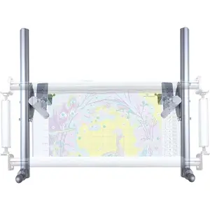 Couple Embroidery Art Cross-Stitch Stand Embroidery Frame Stand Aluminum Alloy Embroidery Frame Stand Adjustable Cross-Stitch Stand Suitable for Embroidery and Sewing (Desktop)