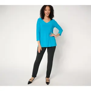 Attitudes by Renee Petite Knit Top & Pant Set