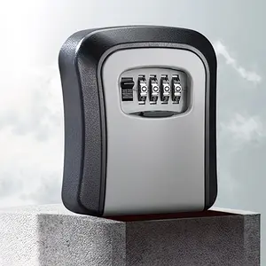 Outdoor Key Lock Box with Code | Wall Mounted Key Lockbox for House | Combination Lock Box for Keys | Portable Style Key Holder | Hide a Key Outside Secure Key Storage Box