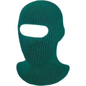1 Hole Ski Mask Winter Knitted Balaclava Warm Full  Mask Windproof  Cover for Men Women  Outdoor