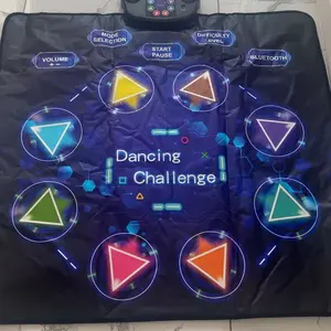 Merach Dance Mat Bluetooth Electronic Dance Pad with Light-up 6-Button 8-Button Built-in Music Dance Game Toy Gift for Kids Girls Boys 3-12 Years Old Portable Play