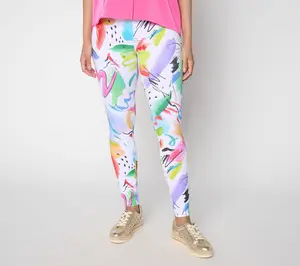 Flex by Aimee Kestenberg Print or Solid Knit Ankle Leggings