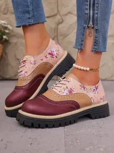 Women's Chunky Round Toe Rubber Sole Waterproof Anti-Slip Casual Fashion Short Boots, Comfortable All-Season Commuter Shoes