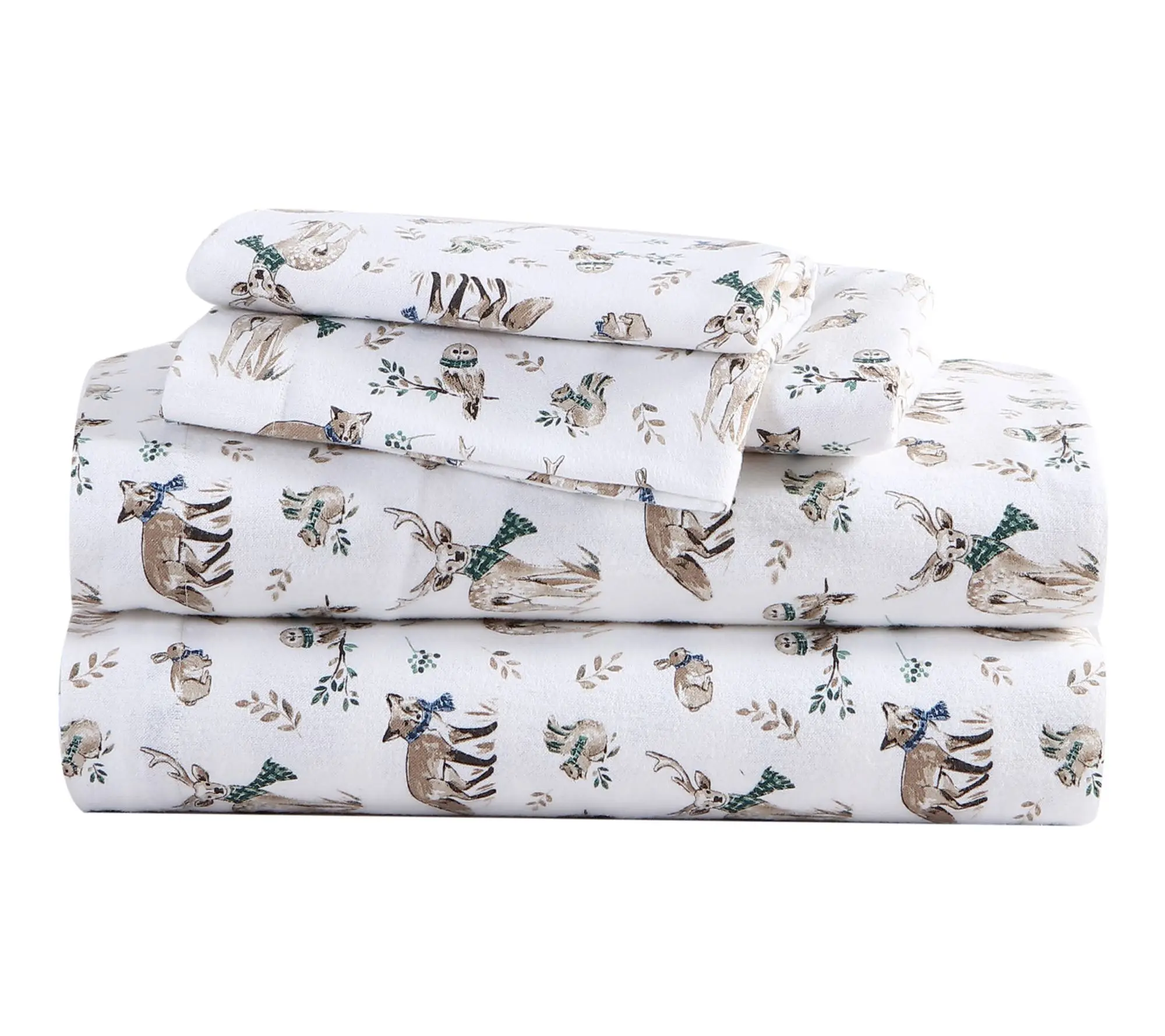 Eddie Bauer Woo dland Friends B eige Cotton Twi n Sheet Set