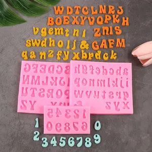 4/3Pcs Mini Letter Resin Molds - Silicone Number Alphabet Epoxy Casting Mold for DIY Keychain Pendant Earring Jewelry, Gummy Candy Chololate Cake Decoration - Home Improvement.