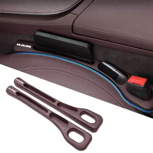 2pcs Car Seat Gap Filler Side Seam Leak-Proof Strip Protector Holder, Accessories for Dodge RAM Logo, Durable and Easy to Install