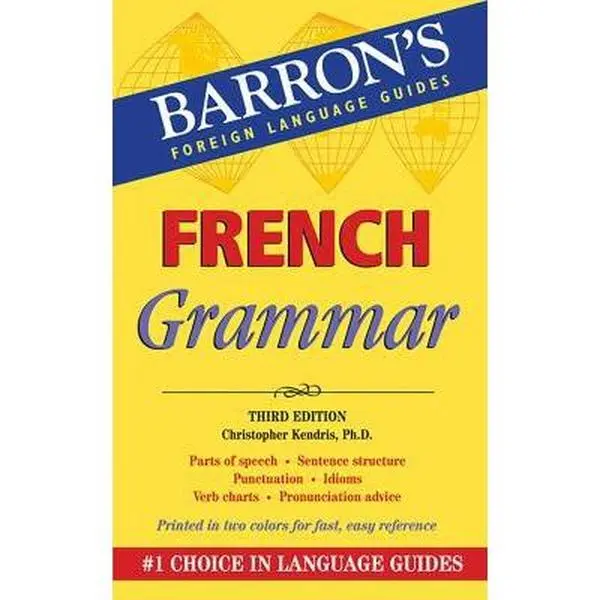 Used French Grammar Language Textbook - Beginner, Intermediate, Advanced Levels by Christopher Kendris (Paperback, Like New English Reading Materials for Study)