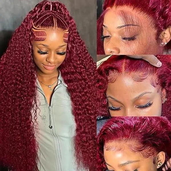 【30INCH】13x4 Deep Wave Lace Front Wigs  Human Hair Hd Transparent Lace Frontal Wigs Human HairPre Plucked Deep Curly Wig for Women