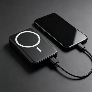 MagSafe On-The-Go! 5000mAh Magnetic Power Bank Compact Wireless for iPhone 12-17 All-Day Power with Fast Charging