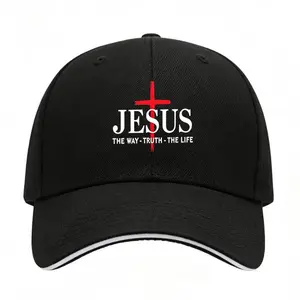 Christian Jesus "The Way, The Truth, The Life" Cross Dad Hat - Religious Baseball Cap for Men