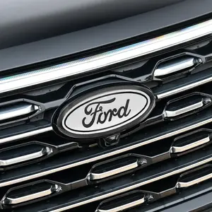 Ford Front & Rear Emblem Cover Kit, Durable Abs Material, Scratch-Resistant Design, Precise Fit Replacement Car Decals, Car Truck Decal
