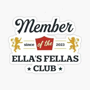Member of the Ella’s Fellas Club Since 2026 - Fellas Ellas, Ella Fella, Ella's Fellas - Cowboy Fan Gear, Ella's Fellas Club, Gameday Fellas Sticker