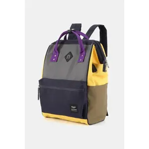 Himawari Contrast Waterproof Backpack Bag with External USB Port Does not apply