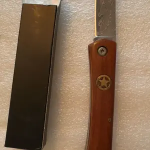 Sharp steak knife Damascus steel blade for cutting meat and fish kitchen knife gift