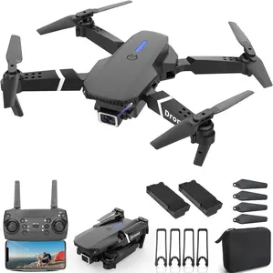 Drone with 1080P Camera for Adults Beginners Kids, Foldable RC Quadcopter, Toy Drones Gifts, FPV Drone Video, 2 Batteries, Carrying Case, One Key Start, Headless Mode, Waypoints Fly, 360° Flips MOCVOO
