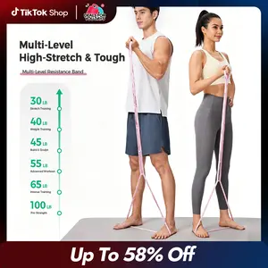 Keep Adjustable Resistance Bands for Strength Training, 30LBS-100LBS,Home Workout, Physical Therapy, Muscle Recovery for Men & Women, SummerVibes