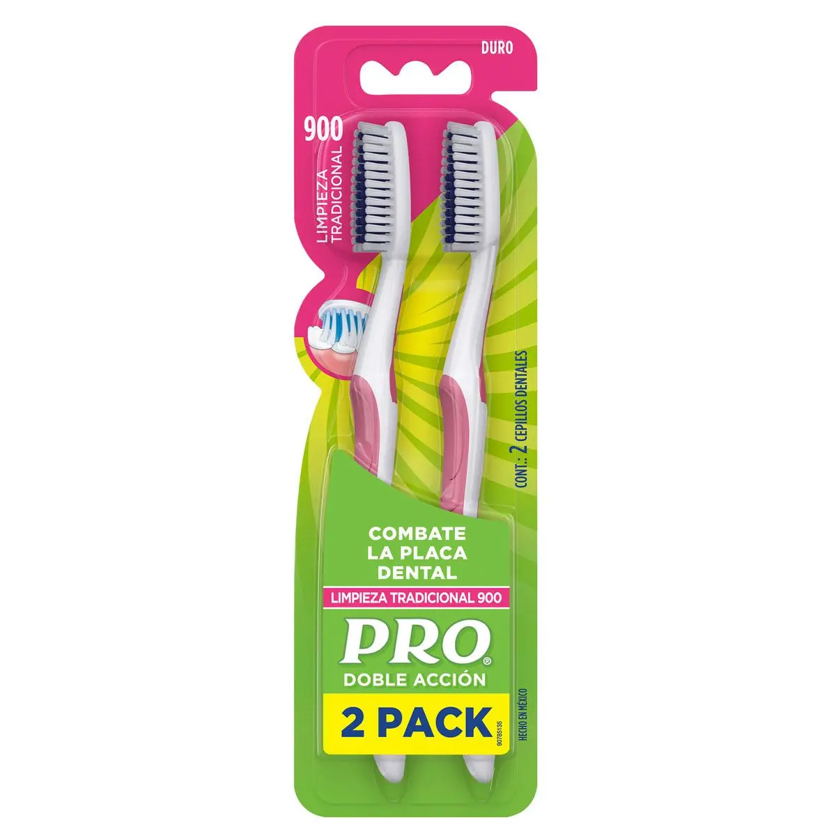 PRO Double Action Toothbrush 900 – Hard Bristles Dental Kit PRO Double Action Toothbrush 900 – Hard Bristles Dental Kit