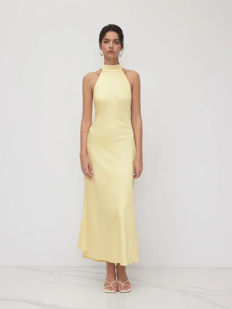 chinese dress ladies Too Sweet Satin Maxi Dress