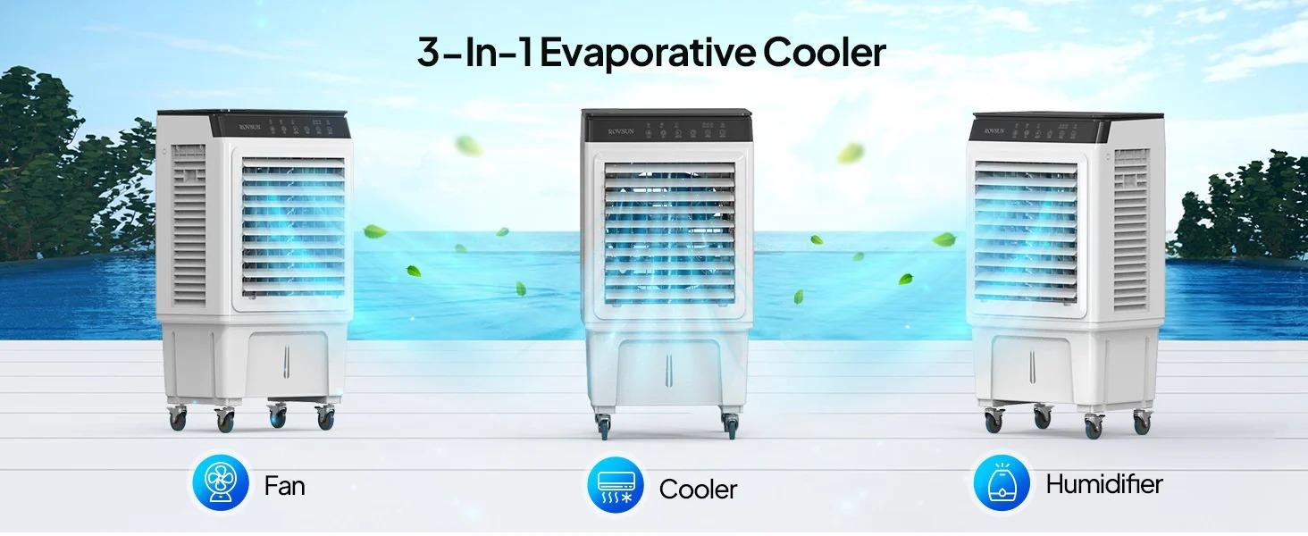 [FLASH SALE] ROVSUN 7.9 Gal Portable Evaporative Air Cooler with Remote Control