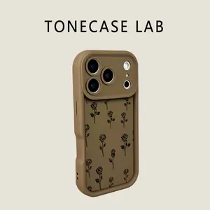Romantic Rose Quote Soft Phone Case with Strap fits iPhone 17 Pro Max 16 Pro 15 Plus 14 Pro 13 12 11 XS Max XS XR & Samsung Galaxy S25 Ultra S24 Plus S23 Valentine Shockproof