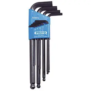 212 MAIN Metric Hex Ball Key Set, Heavy Duty Wrench, Heat-Treated Hex Combination Tool with Secure Fit