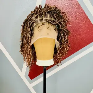 Boho Locs Wig with Triangle Parts - Unique Design Hair Accessory