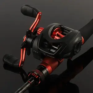 BILLINGS AM200 Series Baitcasting Reel, Smooth & Durable Baitcasting Reel with 18LB Max Drag, Magnetic Brake High-speed 7.2:1 Gear Ratio for Freshwater Saltwater, Fishing Accessories, Fishing Supplies, Fishing Tackle