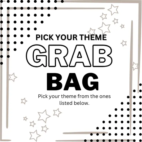 IRON ON SAFE GRAB BAG Bundles GLITTER 20 TRANSFERS