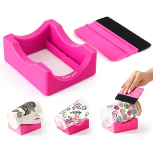 Cup Cradle, Cup Cradle for Tumblers with Felt  Use to Apply UV DTF Stickers/Vinyl Stickers for Tumblers - Keep Mugs in Place