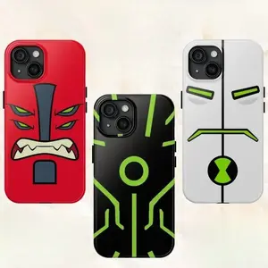 Bben 10 Tough Case For iPhone17 16/15/14/13/12/11/X Plus Pro Max Mini - Four Arms, Ben Tennyson Cartoon Phone Case, Mens Gift