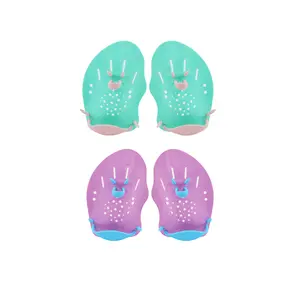 2-Pack Swim Hand Paddles, Adjustable Elastic Bands, Adult Swimming Training Gear, Enhance Speed and Technique, Sports Equipment