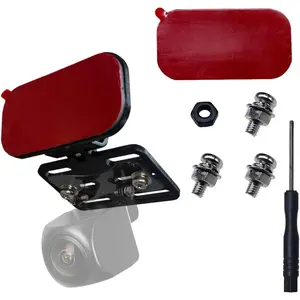 Rear Camera Holder, Adjustable  Backup Camera Mount,  Adhesive Dash Cam Rear Camera Rear Windshield Bracket for , SUV, RV,  (1 Set)