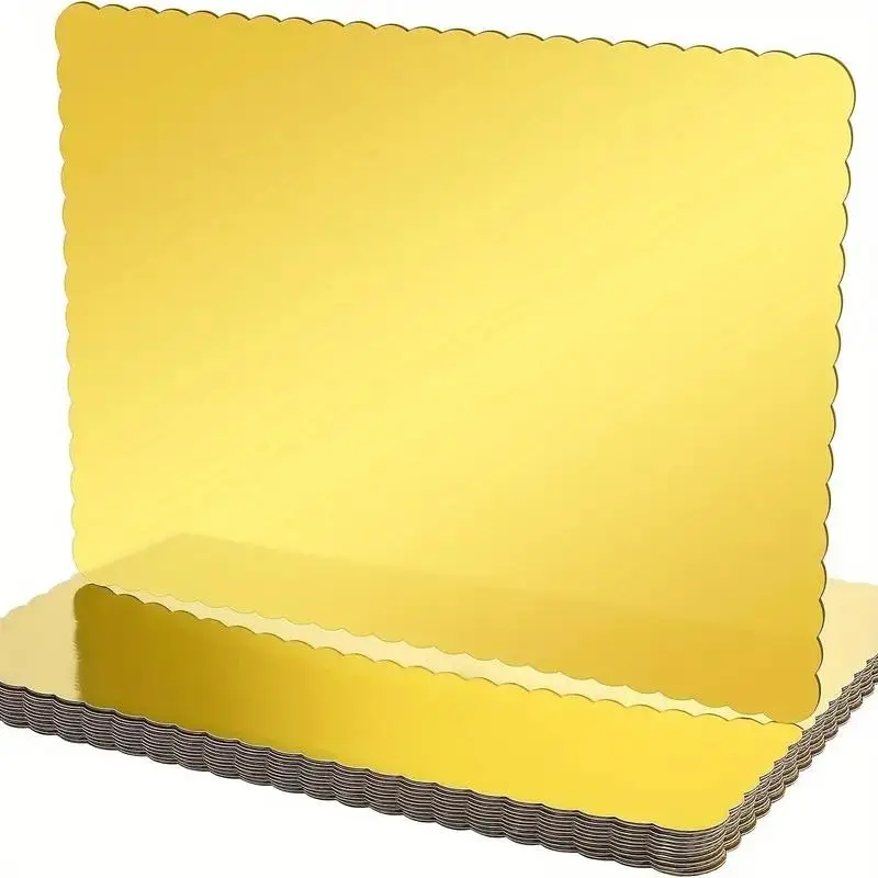 10pcs Cake Boards 10x14inch Rectangle Cardboard Bakeware Baking Supplies Grease Proof Moisture Resistant for Cakes Pizzas Desserts and Pastries