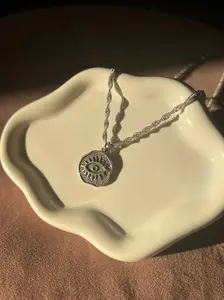Silver Evil Eye Necklace