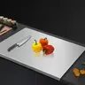 Stainless Steel Chopping Board Non-slip Durable Hygienic Easy Clean Modern Design for Home & Restaurant Unisex，homeessentials，stainless steel cutting board
