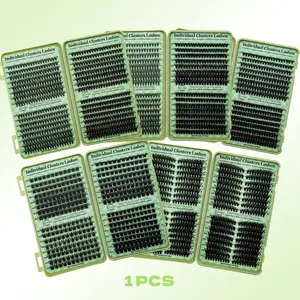 Individual Cluster Lashes, 1 Box Natural Look Eyelash Extensions, Self Grafting Curl Eyelashes, Eye Makeup Enhancement False Eyelashes for Women & Girls, Individual Lash Clusters