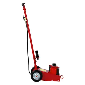 35 Ton Air Hydraulic Floor Jack – Heavy Duty Low Profile Jack for Trucks & Tractors – 77,000 lbs Capacity – Dual Air/Manual Hydraulic Power – 10"-21.19" Lift Range – 4 Adapters (10/25/60/100mm) – 46" Adjustable Handle – Model 8022-2, 35t Load Set