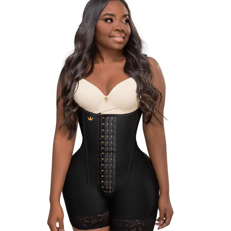 Mid-Thigh Bodysuit Shapewear with Boning - (LUXI-213/LUXI-013) - Comfort Shapewear with Abdominal and Butt-Lifting Design
