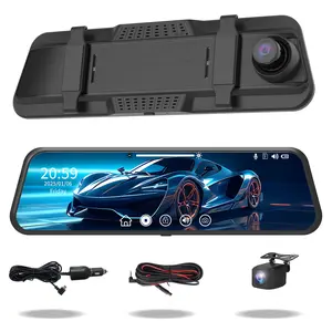 1080P Front and 720p Rear Backup Camera Dual Dash Camera Video Dashcam with Night Vision, G Sensor, Loop Recording, Easy Installation, Stylish Car Accessory