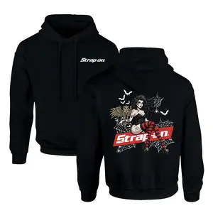 [Halloween] Strap-on Halloween Orange T-Shirt and Hoodie for you, Snap-on Unisex - Double Sided Printed 100% Cotton Fitted Crew Neck Short Sleeve Casual Unisex Top Made in USA