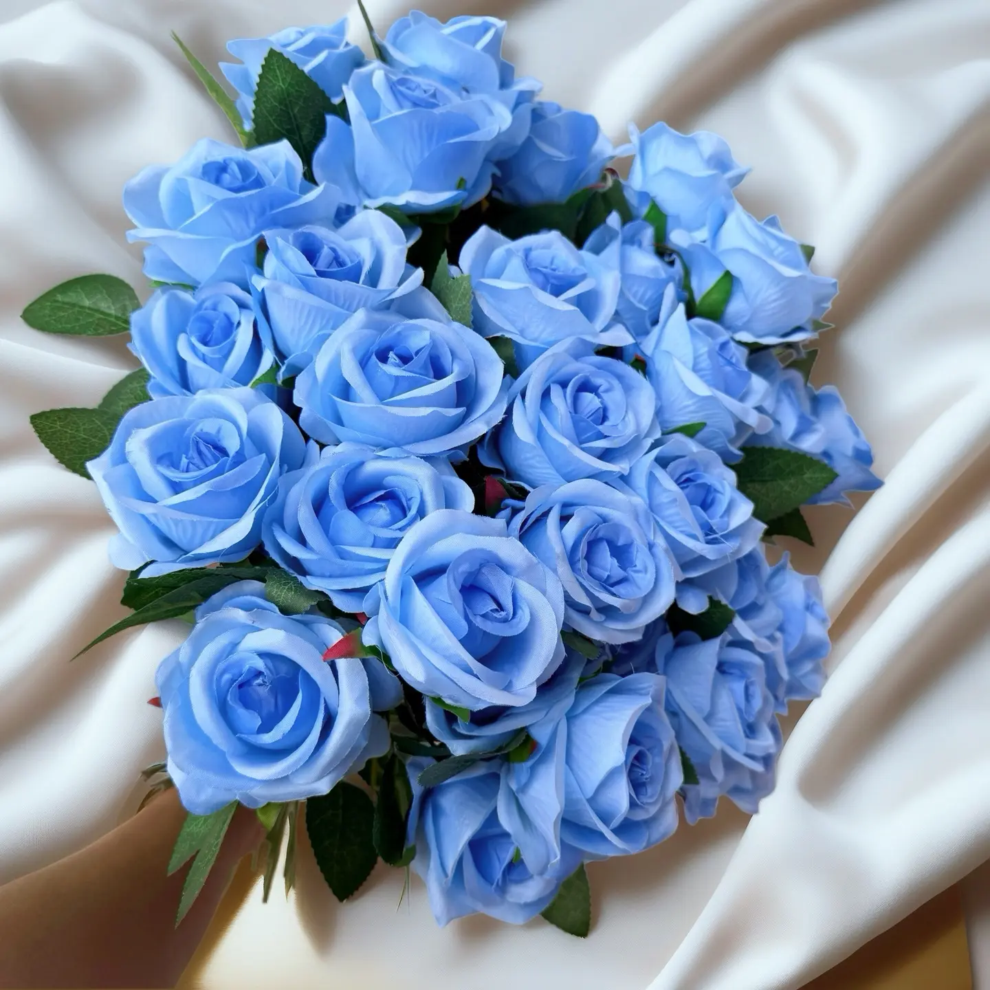 【Clearance Sale | Limited Quantities Available】Artificial Silk Rose Bouquet, 10/20pcs Realistic White Decorative Flowers for Wedding Bridal Arrangements & Home Party Decor
