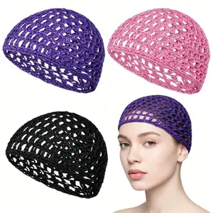 3-Pack Comfortable Mesh Hair Wraps – Ultra Soft Net Caps to Keep Hair Neat