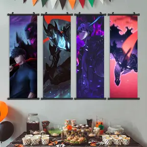 Anime Character Posters Set, Cool Cartoon Art Prints, High-Quality Waterproof Wall Decor, Modern Living Room & Bedroom Decoration